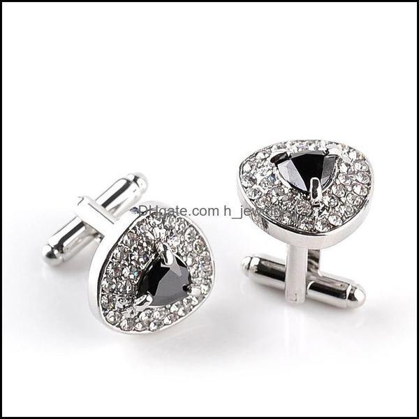 cuff links formal business shirt zircon diamond cuff links fashion wedding party cufflinks button jewelry drop delivery tie clasps dhjof, Silver
cuff links formal business shirt zircon diamond cuff links fashion wedding party cufflinks button jewelry drop delivery tie clasps dhjof, Silver