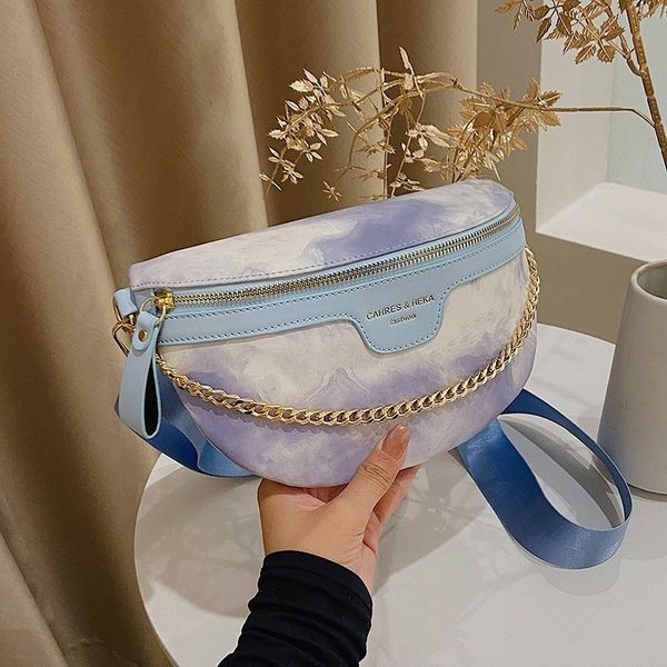 waist bags aesthetic cloud pattern pu leather for women stylish chain pack female fanny wide strap crossbody chest 221118
waist bags aesthetic cloud pattern pu leather for women stylish chain pack female fanny wide strap crossbody chest 221118