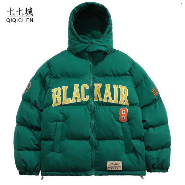 men's down parkas padded jacket hooded parka men letter embroidery hip hop streetwear winter casual retro outwear warm cotton coat wome, Black
men's down parkas padded jacket hooded parka men letter embroidery hip hop streetwear winter casual retro outwear warm cotton coat wome, Black