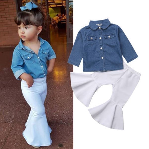clothing sets fashion toddler infant baby girl casual outfits denim flared long trouser pants girls clothes set 221118, White
clothing sets fashion toddler infant baby girl casual outfits denim flared long trouser pants girls clothes set 221118, White