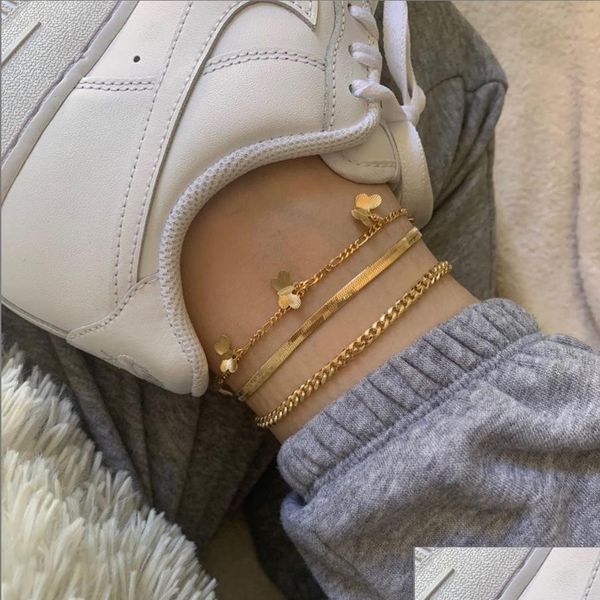 anklets gold butterfly anklet chain mti layer foot chains bracelet summer beach fashion jewelry gift drop delivery dhtpz, Red;blue
anklets gold butterfly anklet chain mti layer foot chains bracelet summer beach fashion jewelry gift drop delivery dhtpz, Red;blue