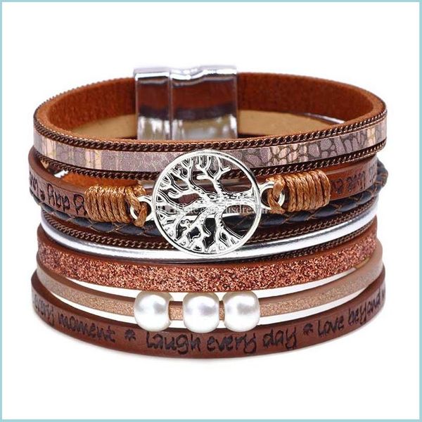 charm bracelets mtilayer tree of life laugh every day bracelet magnetic buckle leather women bracelets wristband cuffs fashion drop dhvzq, Golden;silver
charm bracelets mtilayer tree of life laugh every day bracelet magnetic buckle leather women bracelets wristband cuffs fashion drop dhvzq, Golden;silver