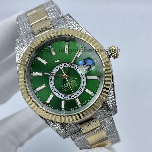 fashion business luxury gold mens watch sky 326934 326933 ice out watch green dial automatic movement 904l stainless steel sapphire glass su, Slivery;brown
fashion business luxury gold mens watch sky 326934 326933 ice out watch green dial automatic movement 904l stainless steel sapphire glass su, Slivery;brown