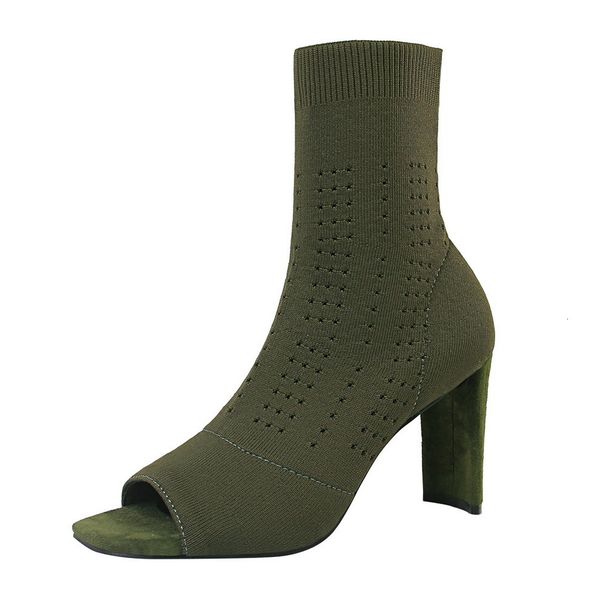 boots ladies open toe stretch knit sock boots women fashion high heel elastic knitting ankle boots 221118, Black
boots ladies open toe stretch knit sock boots women fashion high heel elastic knitting ankle boots 221118, Black