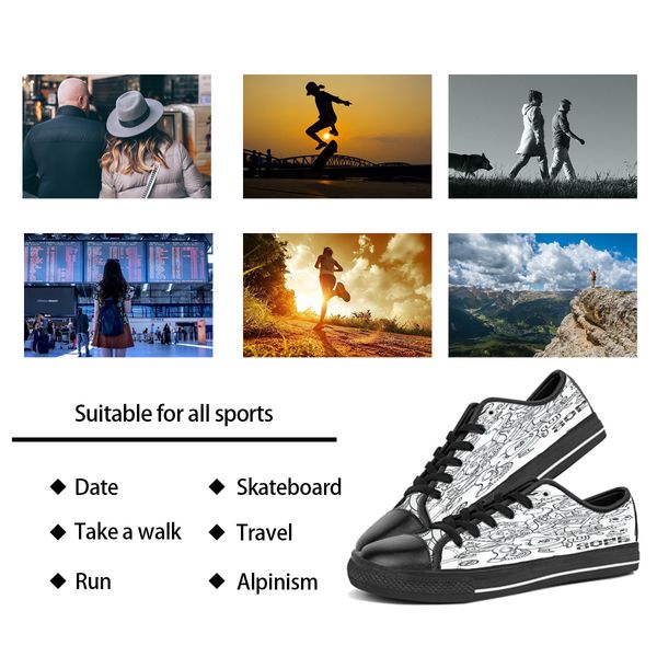 women diy low custom shoes men canvas skateboard sneakers triple black customization uv printing sports sneakers kele204 ization718 ization
women diy low custom shoes men canvas skateboard sneakers triple black customization uv printing sports sneakers kele204 ization718 ization