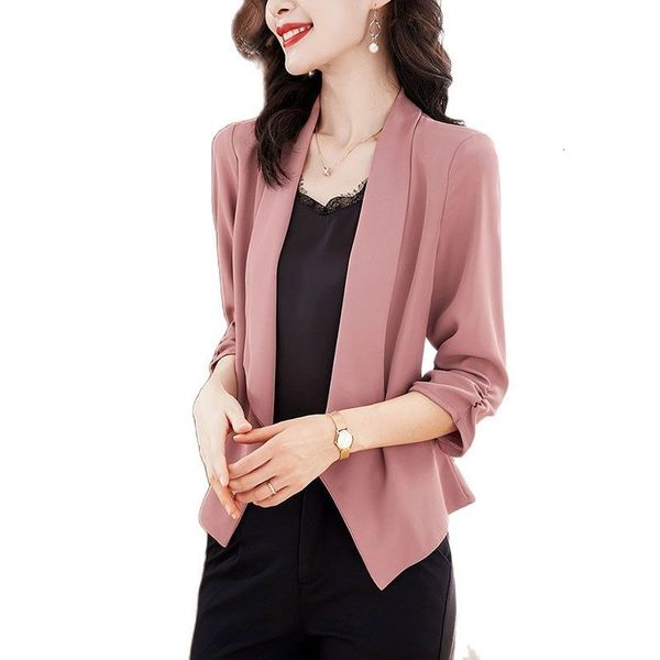 women's jackets pink chiffon temperament women's sun protection clothing summer leisure three quarter sleeves wild short female sh, Black;brown
women's jackets pink chiffon temperament women's sun protection clothing summer leisure three quarter sleeves wild short female sh, Black;brown