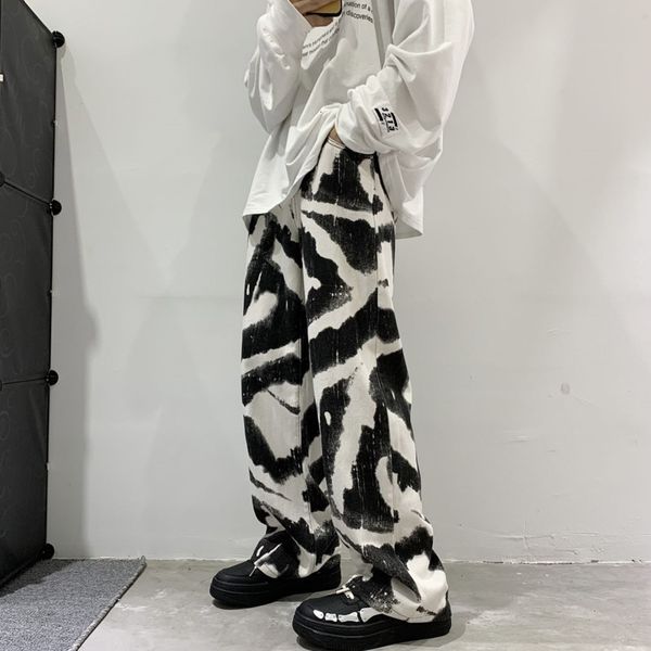 men s jeans blue black tie dye fashion print casual baggy s streetwear loose hip hop straight denim trousers 2xl 221118
men s jeans blue black tie dye fashion print casual baggy s streetwear loose hip hop straight denim trousers 2xl 221118
