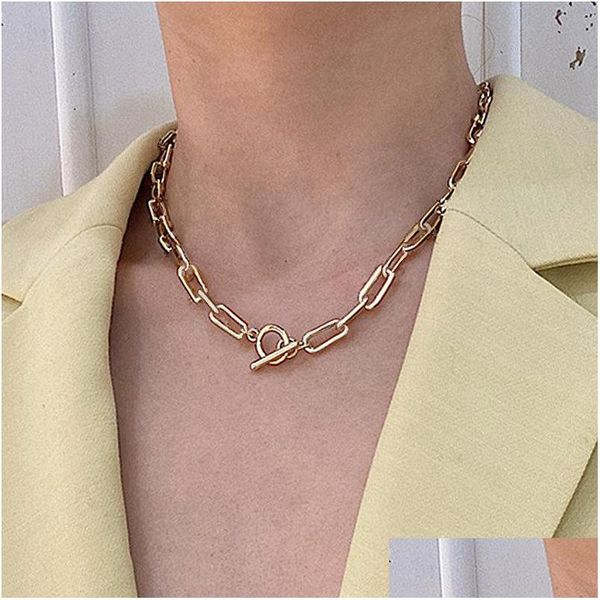 pendant necklaces thick chain choker necklace lobster ot toggle clasp gold sier necklaces mixed link chains for women gifts fashion dhgwa, Silver
pendant necklaces thick chain choker necklace lobster ot toggle clasp gold sier necklaces mixed link chains for women gifts fashion dhgwa, Silver