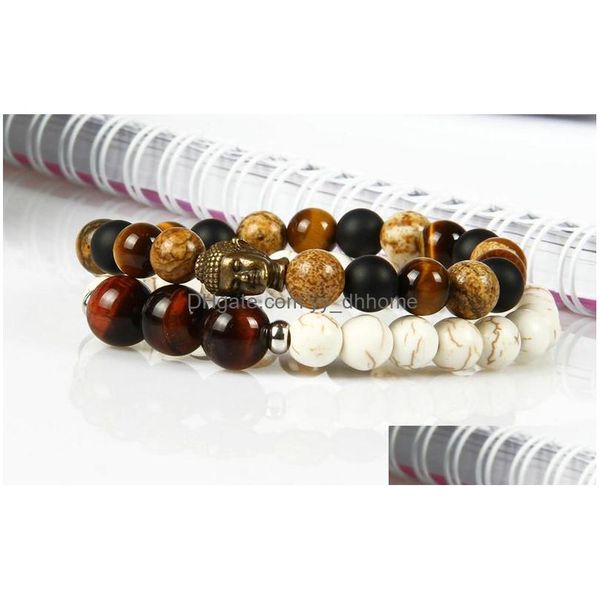 charm bracelets design fashion bracelet wholesale 10pcs/lot 8mm picture jasper with tiger eye stone beads bronze buddha head bracele dhs9n, Golden;silver
charm bracelets design fashion bracelet wholesale 10pcs/lot 8mm picture jasper with tiger eye stone beads bronze buddha head bracele dhs9n, Golden;silver