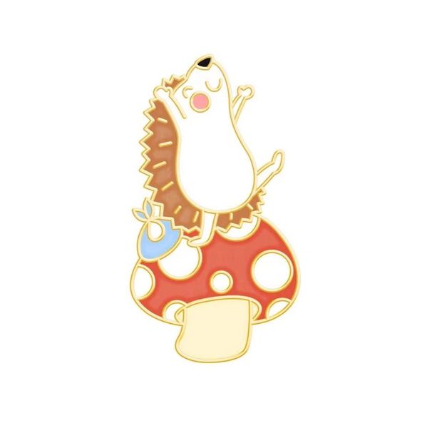 cute cartoon mushroom hedgehog brooch silk scarf button small hedgehog carrying oil dripping metal brooch female japanese and korean fashion, Blue
cute cartoon mushroom hedgehog brooch silk scarf button small hedgehog carrying oil dripping metal brooch female japanese and korean fashion, Blue