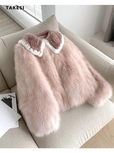 women s fur faux autumn winter sweet pink ry women thicken warm soft jacket female turn down collar long sleeve coat 221118, Black
women s fur faux autumn winter sweet pink ry women thicken warm soft jacket female turn down collar long sleeve coat 221118, Black