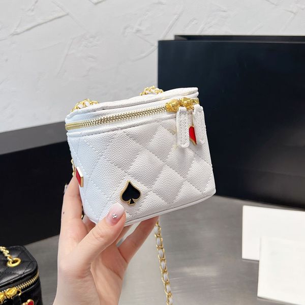 womens designer caviar leather calfskin vanity box bags classic mini purse with gold matelasse chain crossbody shoulder cosmetic case handba
womens designer caviar leather calfskin vanity box bags classic mini purse with gold matelasse chain crossbody shoulder cosmetic case handba