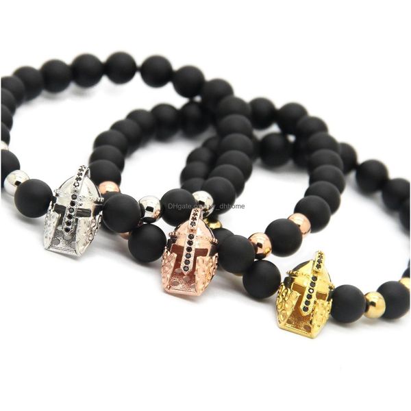 charm bracelets wholesale 10pcs/lot 8mm matte agate stone beads with micro pave cz spartan warrior bracelet men helmet jewelry drop dhnpt, Golden;silver
charm bracelets wholesale 10pcs/lot 8mm matte agate stone beads with micro pave cz spartan warrior bracelet men helmet jewelry drop dhnpt, Golden;silver