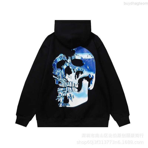hoodie for men reveal cotton venge designer brand fashion revenge technology blue skull print loose plush hooded sweater women couples high, Black
hoodie for men reveal cotton venge designer brand fashion revenge technology blue skull print loose plush hooded sweater women couples high, Black