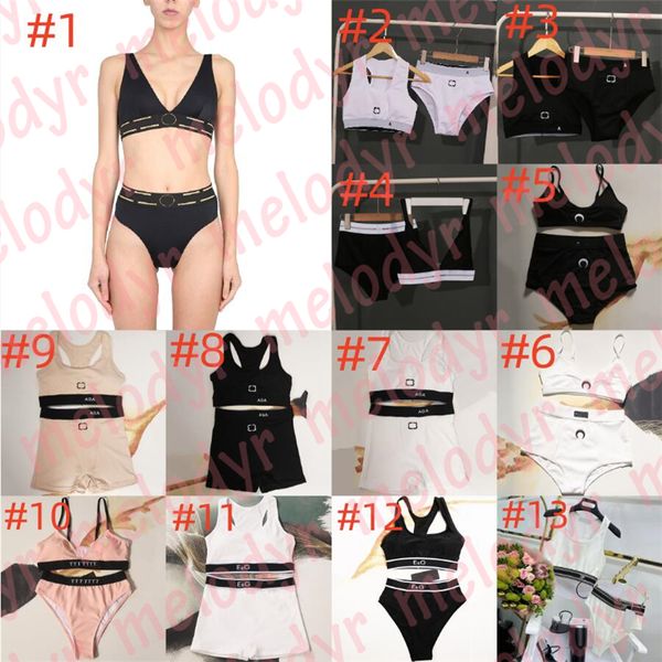 women sport bra brife set designer letter swimwear underwear summer beach swimwear bikini, Black
women sport bra brife set designer letter swimwear underwear summer beach swimwear bikini, Black