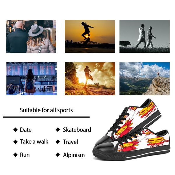 men women diy custom shoes low canvas skateboard sneakers triple black customization uv printing sports sneakers br224
men women diy custom shoes low canvas skateboard sneakers triple black customization uv printing sports sneakers br224