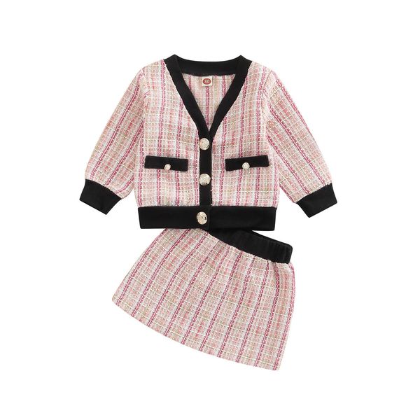 clothing sets kids infant baby girl summer outfit elegant plaid long sleeves button up cardigan and casual skirt 2pcs set 6m 4t 221118, White
clothing sets kids infant baby girl summer outfit elegant plaid long sleeves button up cardigan and casual skirt 2pcs set 6m 4t 221118, White