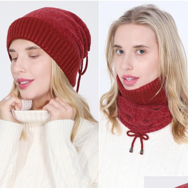 beanie/skull caps mtifunction dstring hat neckerchief fleece lined winter warm beanie skl cap neck for women gift drop delivery fash dh0sp, Blue;gray
beanie/skull caps mtifunction dstring hat neckerchief fleece lined winter warm beanie skl cap neck for women gift drop delivery fash dh0sp, Blue;gray
