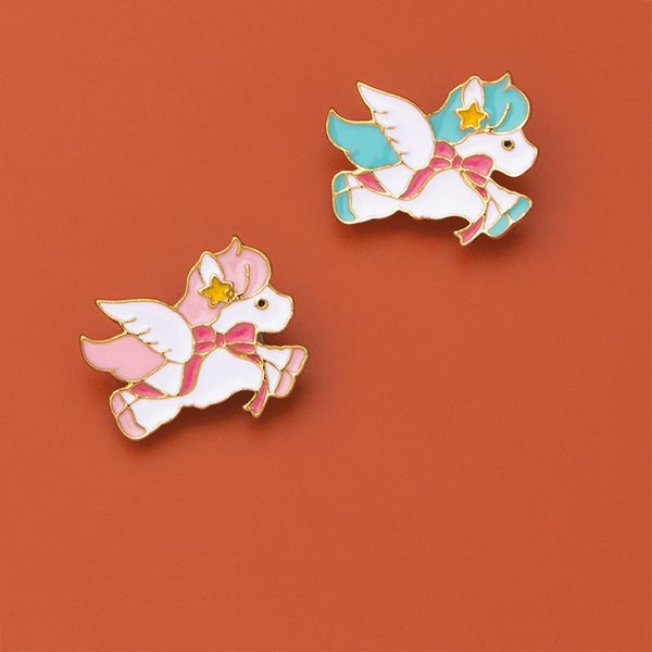 cartoon unicorn pony brooch cute japanese couple pin metal badge collar button decoration student bag accessories, Blue
cartoon unicorn pony brooch cute japanese couple pin metal badge collar button decoration student bag accessories, Blue