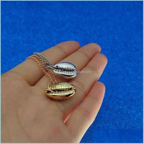 pendant necklaces metal shell necklace sier gold chains necklaces pendants women summer fashion jewelry gift drop delivery dhol6, Silver
pendant necklaces metal shell necklace sier gold chains necklaces pendants women summer fashion jewelry gift drop delivery dhol6, Silver