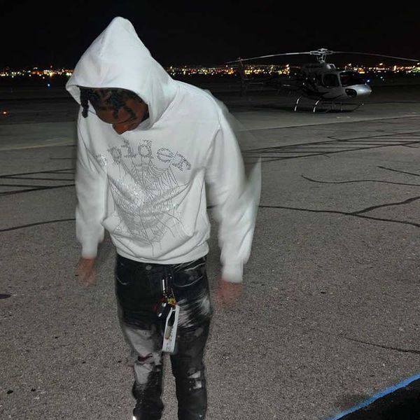 men's hoodies sweatshirts rhinestones spider web bet graphics hip hop men sweatshirt zip hoodie y2k clothes pullover winter fall hoodie, Black
men's hoodies sweatshirts rhinestones spider web bet graphics hip hop men sweatshirt zip hoodie y2k clothes pullover winter fall hoodie, Black