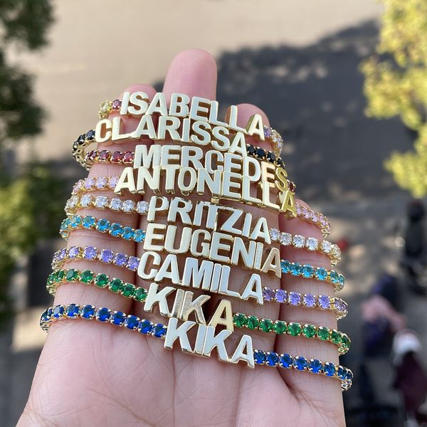 charm bracelets personalized custom pave zircon colorful name exquisite gift women nameplate 221118, Golden;silver
charm bracelets personalized custom pave zircon colorful name exquisite gift women nameplate 221118, Golden;silver