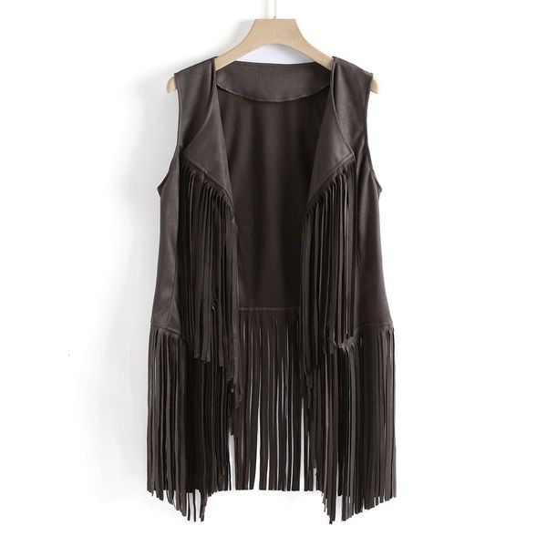 women's vests sleeveless tassels fringed vest cardigan women autumn winter high street fashion vintage vests 221117, Black;white
women's vests sleeveless tassels fringed vest cardigan women autumn winter high street fashion vintage vests 221117, Black;white
