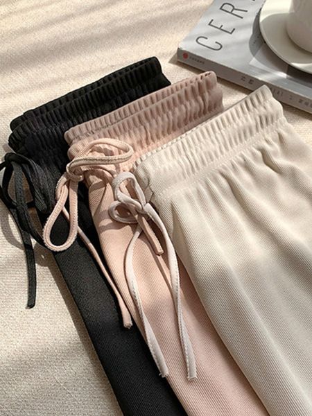 womens pants capris soft comfort high waist casual summer slacks ice silk anklelength long trousers female 221118, Black;white
womens pants capris soft comfort high waist casual summer slacks ice silk anklelength long trousers female 221118, Black;white