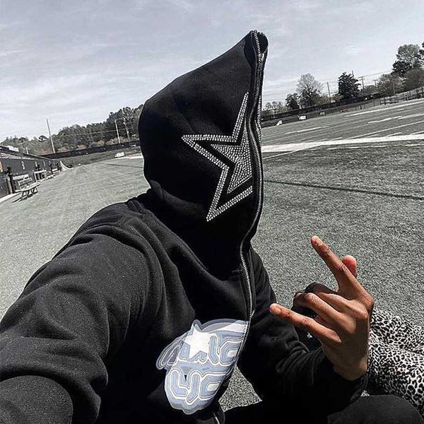 men's hoodies sweatshirts y2k rhinestone star printed hoodie goth hoodies women grunge hooded jacket streetwear y2k clothing zip up ove, Black
men's hoodies sweatshirts y2k rhinestone star printed hoodie goth hoodies women grunge hooded jacket streetwear y2k clothing zip up ove, Black