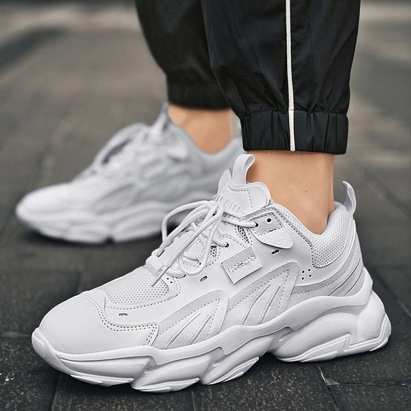 height increasing shoes fashion sneakers men white platform trend casual comfortable black mens chunky sneaker designer 221118, Black;white
height increasing shoes fashion sneakers men white platform trend casual comfortable black mens chunky sneaker designer 221118, Black;white