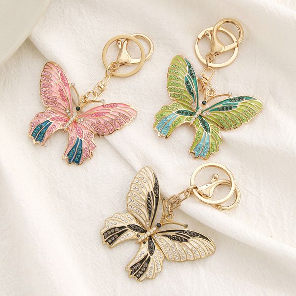 creative cute cartoon butterfly keychain fashion alloy jewelry bag hanging diamond set keychains pendant accessories gift in bulk, Silver
creative cute cartoon butterfly keychain fashion alloy jewelry bag hanging diamond set keychains pendant accessories gift in bulk, Silver