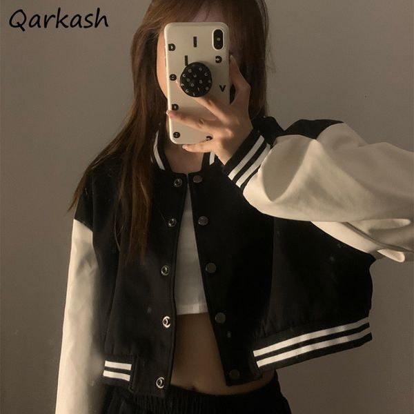 women s jackets basic women cropped bf streetwear japanese style tender fashion students stylish outwear clothes vintage design mujer 221118, Black;brown
women s jackets basic women cropped bf streetwear japanese style tender fashion students stylish outwear clothes vintage design mujer 221118, Black;brown