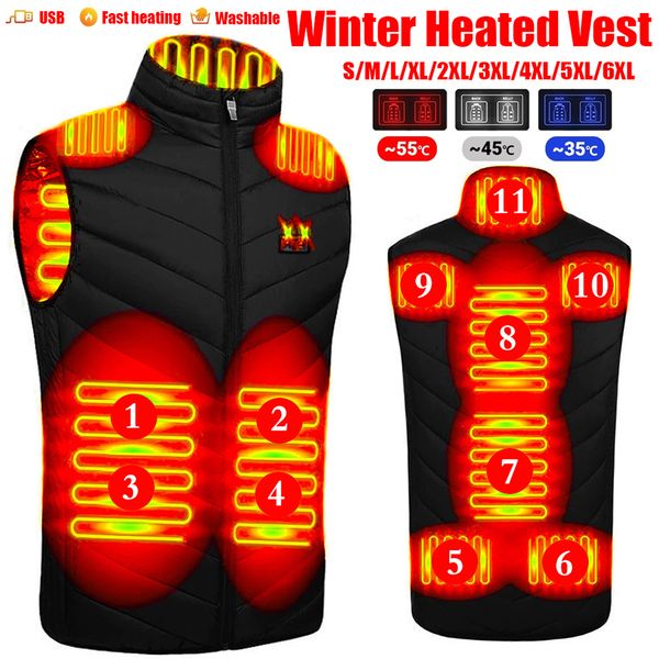 men's vests heating jacket usb smart switch 2-11 zone heating vest electric hunting men's and women's padded 221117, Black;white
men's vests heating jacket usb smart switch 2-11 zone heating vest electric hunting men's and women's padded 221117, Black;white
