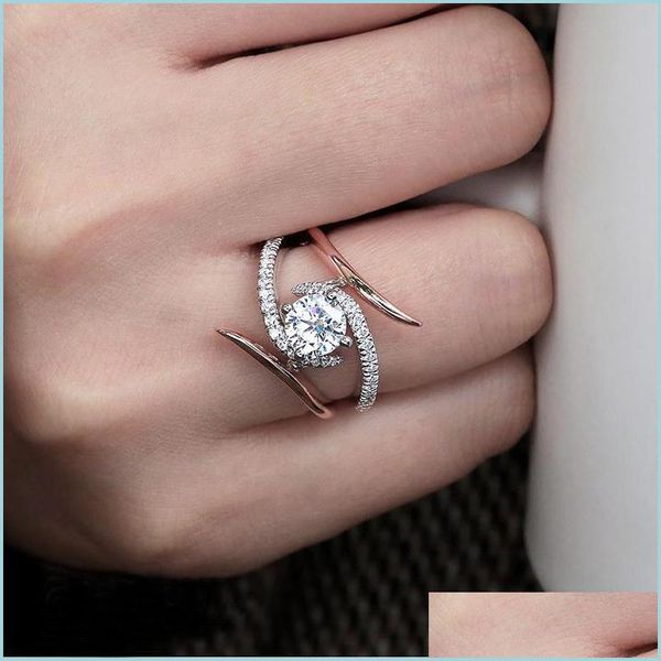 cluster rings cubic zirconia diamond ring separation engagement wedding rings women fashion jewelry drop delivery dhkgk, Golden;silver
cluster rings cubic zirconia diamond ring separation engagement wedding rings women fashion jewelry drop delivery dhkgk, Golden;silver