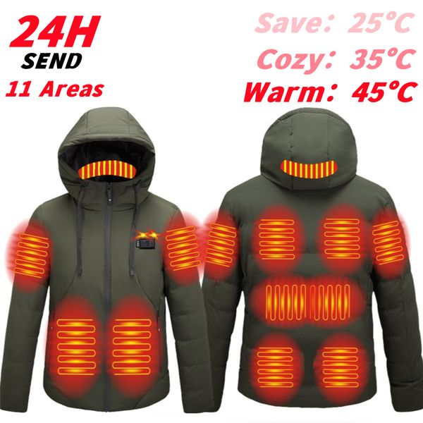 men's vests 11 area heated vest men women parka jacket autumn winter cycling warm usb electric outdoor sports for hunting 221117, Black;white
men's vests 11 area heated vest men women parka jacket autumn winter cycling warm usb electric outdoor sports for hunting 221117, Black;white