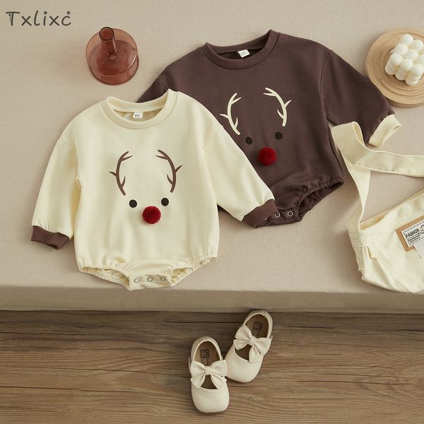 rompers txlixc baby boys girls christmas romper cartoon elk print long sleeve round neck jumpsuit xmas clothes for 0-18 months 221117, Blue
rompers txlixc baby boys girls christmas romper cartoon elk print long sleeve round neck jumpsuit xmas clothes for 0-18 months 221117, Blue