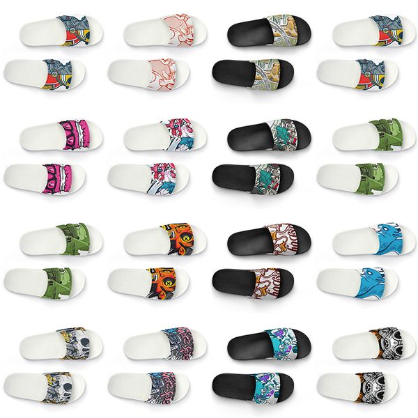 men women custom slippers shoes artoon animal design diy word black white blue red mens trainer 306
men women custom slippers shoes artoon animal design diy word black white blue red mens trainer 306