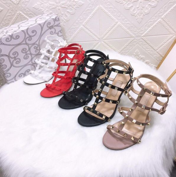 designer women's sandals rivets stiletto high heels party shoes women leather spring summer 5 colors slippers ladies t-strap sandal wit, Black
designer women's sandals rivets stiletto high heels party shoes women leather spring summer 5 colors slippers ladies t-strap sandal wit, Black