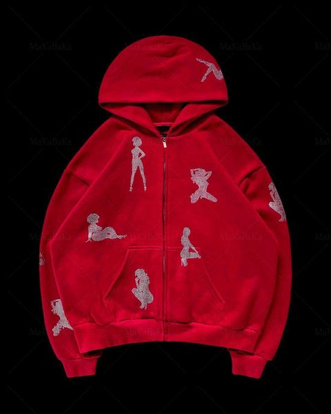 men's hoodies sweatshirts y2k rhinestone skeleton zip up loos sweatshirts 2022 autumn goth hoodies women grunge hooded jacket streetwea, Black
men's hoodies sweatshirts y2k rhinestone skeleton zip up loos sweatshirts 2022 autumn goth hoodies women grunge hooded jacket streetwea, Black