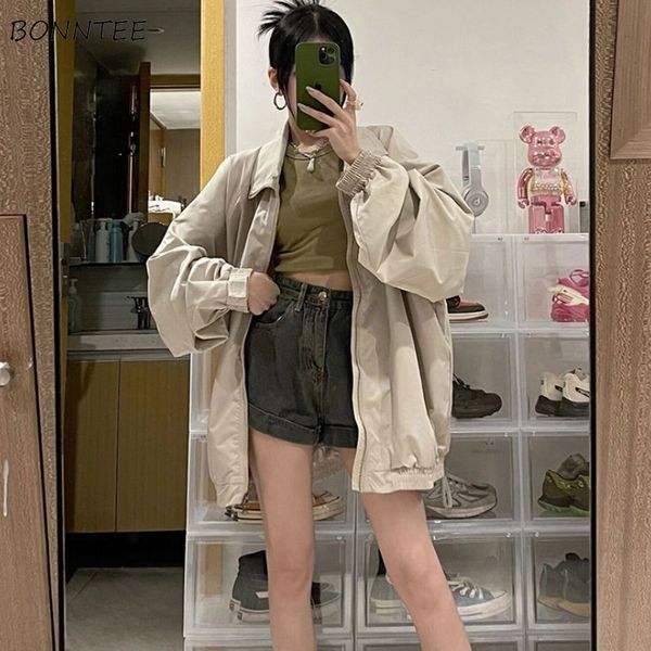 women s jackets apricot women daily all match basic leisure simple vintage korean style colleges streetwear autumn baggy classic 221118, Black;brown
women s jackets apricot women daily all match basic leisure simple vintage korean style colleges streetwear autumn baggy classic 221118, Black;brown
