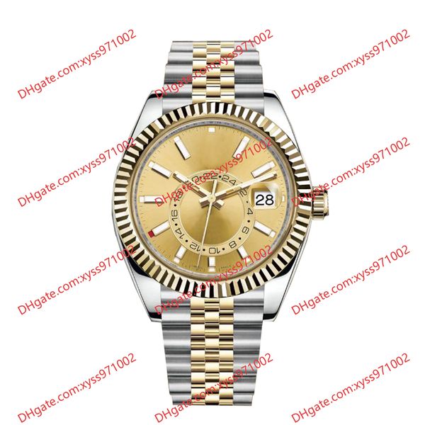 highquality men's watch 2813 sports automaton 326933 watch 42mm gold dial stainless steel strap sapphire glass 326938 business watches, Slivery;brown
highquality men's watch 2813 sports automaton 326933 watch 42mm gold dial stainless steel strap sapphire glass 326938 business watches, Slivery;brown