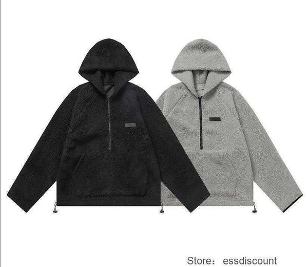 ess hoodies essential men sweatshirt lamb fleece half zip hooded coat men's and women's hoodie fashion street couple's clothe, Black;brown
ess hoodies essential men sweatshirt lamb fleece half zip hooded coat men's and women's hoodie fashion street couple's clothe, Black;brown
