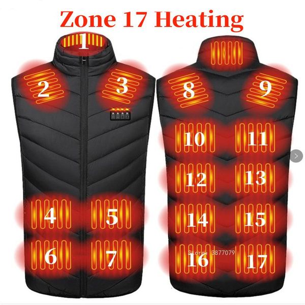 men's vests 17 places heated men women usb jacket heating thermal clothing hunting winter blacks-6xl 221117, Black;white
men's vests 17 places heated men women usb jacket heating thermal clothing hunting winter blacks-6xl 221117, Black;white