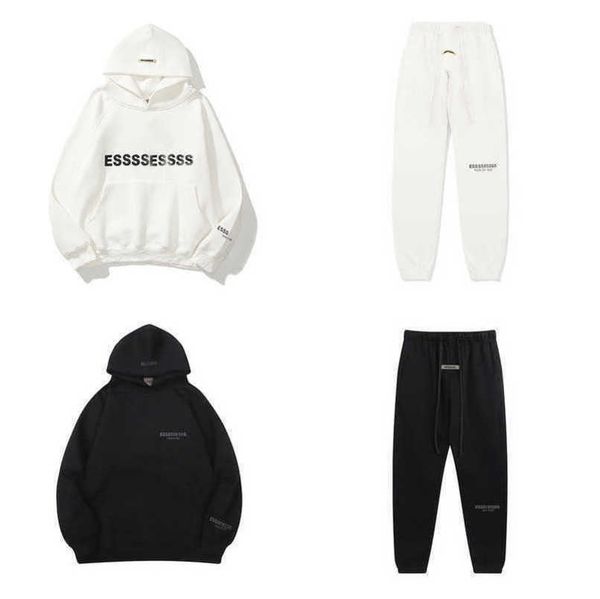 men's luxury classic tracksuits sweatshirts letter essss hoodies men women sportswear pants suit hooded sweater casual pullover couple, Black
men's luxury classic tracksuits sweatshirts letter essss hoodies men women sportswear pants suit hooded sweater casual pullover couple, Black