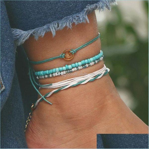 anklets mtilayer wave spindrift anklet chain women foot chains anklets fashion jewelry drop delivery dhli1, Red;blue
anklets mtilayer wave spindrift anklet chain women foot chains anklets fashion jewelry drop delivery dhli1, Red;blue