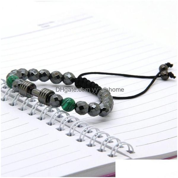 charm bracelets mens energy dumbbell bracelets wholesale 8mm faceted hematite stone with metal barbell fitness dumbell drop delivery dhx49, Golden;silver
charm bracelets mens energy dumbbell bracelets wholesale 8mm faceted hematite stone with metal barbell fitness dumbell drop delivery dhx49, Golden;silver