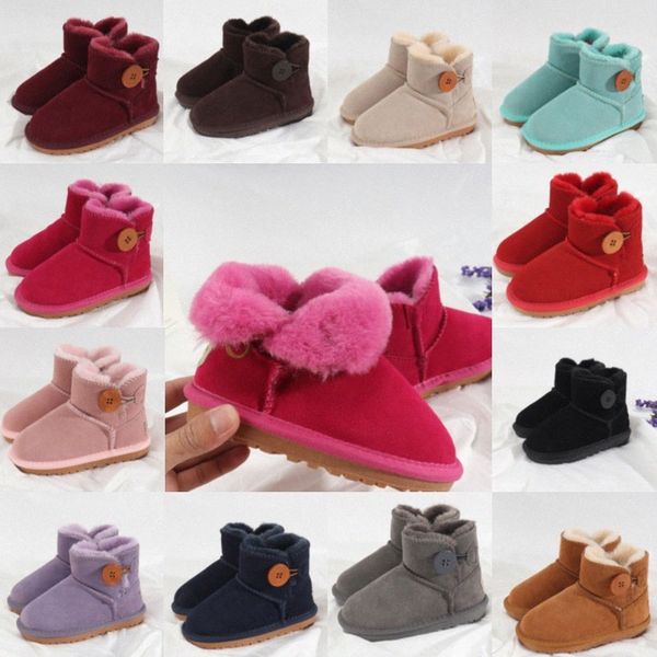 

Kids shoes Australia classic Mini Boots girls Middle Snow Boot Children boys Toddlers Sneakers designer Trainers winter High booties youth Genuine Foo E03I#