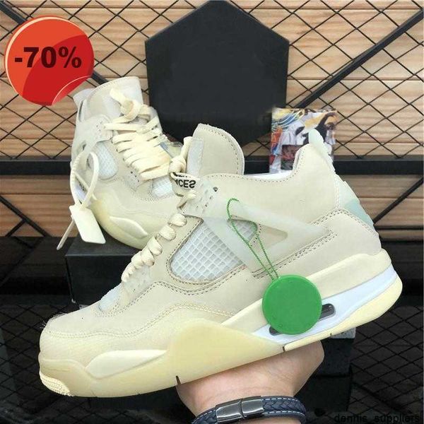 mens trainers sport shoes new cream sail black cat white cement basketball cactus jack women jumpman 4 4s