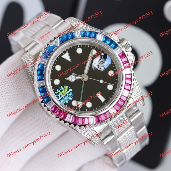 highquality watch 2813 automatic mechanical men's watch 116759 40mm black dial luxury diamond bezel stainless steel strap sapphire glas, Slivery;brown
highquality watch 2813 automatic mechanical men's watch 116759 40mm black dial luxury diamond bezel stainless steel strap sapphire glas, Slivery;brown