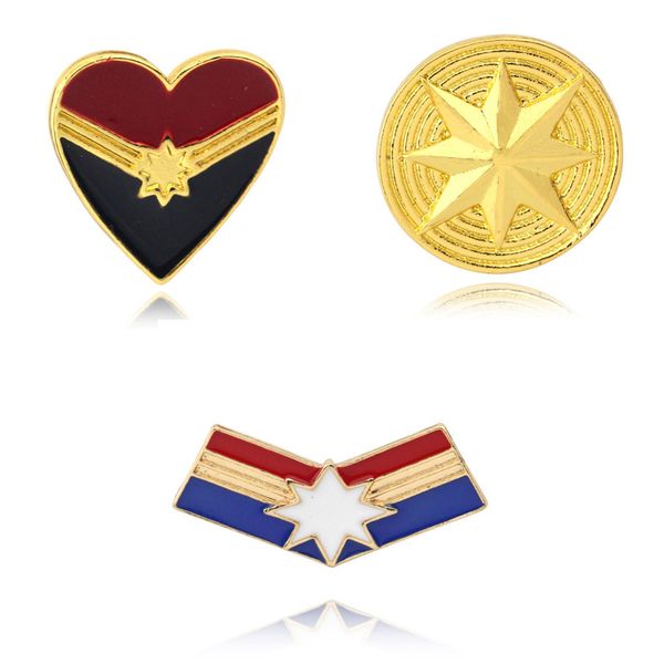 fashion film and tv accessories surprise captain peach heart brooch simple round shield alloy oil drop pin, Blue
fashion film and tv accessories surprise captain peach heart brooch simple round shield alloy oil drop pin, Blue